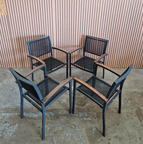 8 Satelliet terrasstoelen terras cafe bistro stoelen horeca, Huis en Inrichting, Stoelen, Zo goed als nieuw, Vijf, Zes of meer stoelen