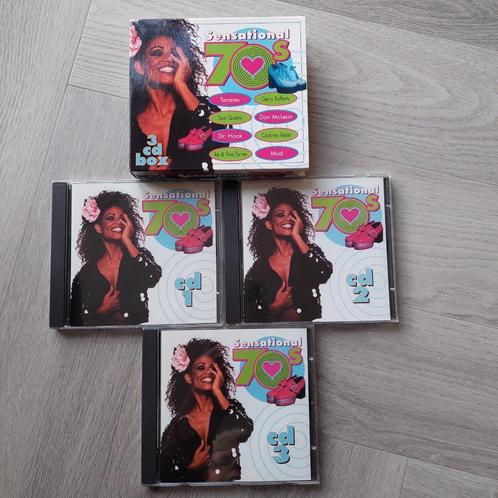 3XCD Boxset / Various / Sensational 70's, Nieuwstaat, Cd's en Dvd's, Cd's | Verzamelalbums, Zo goed als nieuw, Pop, Boxset, Ophalen of Verzenden