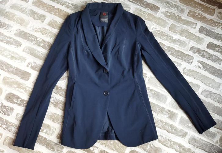 Zwarte Blazer Travelstof Penn & Ink Maat 36, Kleding | Dames, Jasjes, Kostuums en Pakken, Zo goed als nieuw, Jasje, Maat 36 (S)