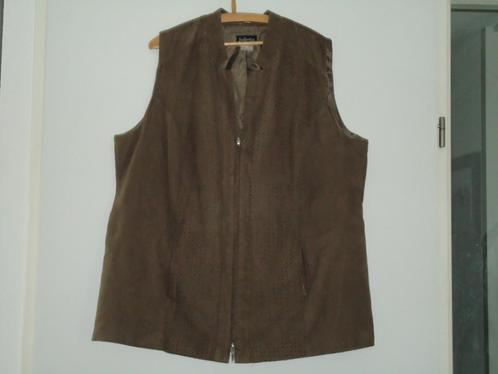 bodywarmer vest zonder mouwen bruin, Kleding | Dames, Bodywarmers, Zo goed als nieuw, Maat 46/48 (XL) of groter, Bruin, Ophalen of Verzenden