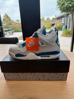 Nike Air Jordan 4 Retro Military Blue (2024) - Maat 45, Ophalen of Verzenden, Zo goed als nieuw, Blauw, Sneakers of Gympen