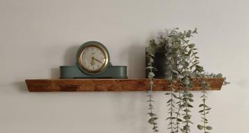 Houten wandplank | EIKEN | decoratief schap | 62cm | zwevend beschikbaar voor biedingen