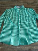 Groen/wit geblokte blouse maat 40 Marco Pezzi, Maat 38/40 (M), Ophalen of Verzenden, Zo goed als nieuw, Marco pecci