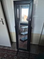 Zwarte sieradenkast met spiegel, Ophalen, Gebruikt, Rechthoekig