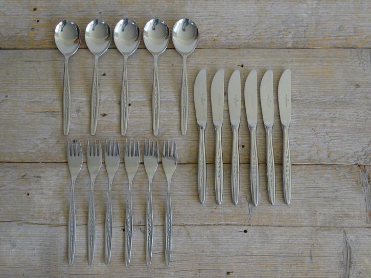 Bestek, Keltum / van Kempen & Begeer, 18-8, gaaf, Antiek en Kunst, Antiek | Bestek, Ophalen of Verzenden