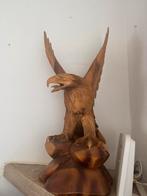 Houten Adelaar Beeld - Handgesneden Kunstwerk Vogel, Ophalen