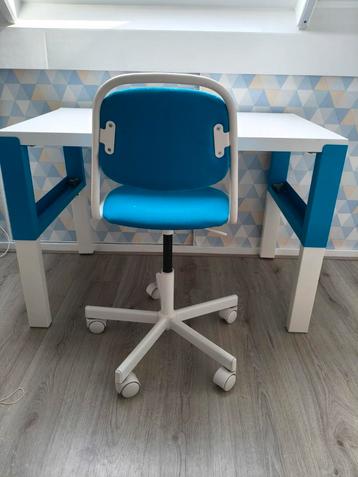 Ikea kinder bureau pahl blauw met bureaustoel  beschikbaar voor biedingen