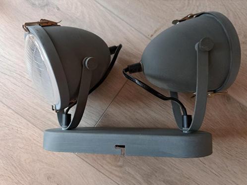 2 mooie grijze spots, Huis en Inrichting, Lampen | Spots, Zo goed als nieuw, Ophalen of Verzenden