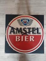 Amstel klok bierdop klok, Ophalen of Verzenden, Gebruikt, Reclamebord, Plaat of Schild, Amstel