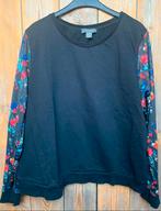 Nieuwe zwarte bloemetjes sweater Primark maat 48, Nieuw, Ophalen of Verzenden, Maat 46/48 (XL) of groter