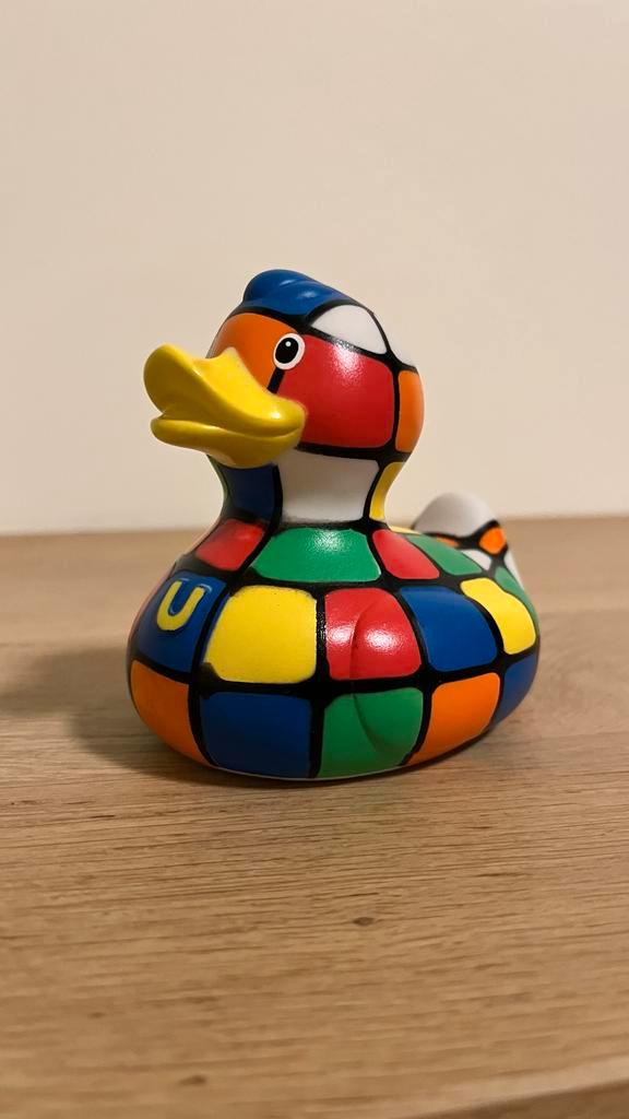 Rubik's Cube Luxury Duck 2009 - 80s Cube - Bud badeend, Kinderen en Baby's, Speelgoed | Badspeelgoed, Gebruikt, Ophalen of Verzenden