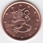 5 eurocent 2001 Finland UNC. (uit de rol), Ophalen of Verzenden, Finland, 5 cent, Losse munt