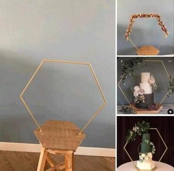 hexagon taart houder groot bruiloft decoratie beschikbaar voor biedingen
