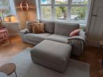 Ikea Kivik 3 zits bank beige met hocker/poef - zeer goed!, Huis en Inrichting, Banken | Bankstellen, Ophalen, Driepersoons, 75 tot 100 cm