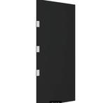 NIEUW Deurluifel zijpaneel (2 stuks) gehard glas zwart met 1, Venlo, Minder dan 80 cm, Overige typen, Minder dan 200 cm