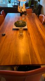 Eetkamertafel, kersenhout, Ophalen, Gebruikt, 100 tot 150 cm, 200 cm of meer