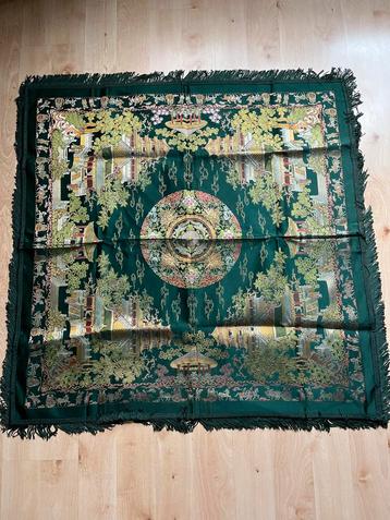 Originele Chinese zijden Jacquard tafel kleed 100x100 nieuw beschikbaar voor biedingen