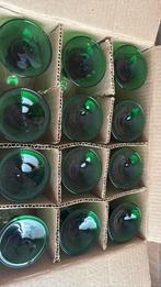 Vintage Luminarc wijnglazen doorzichtig en groen, Antiek en Kunst, Ophalen of Verzenden
