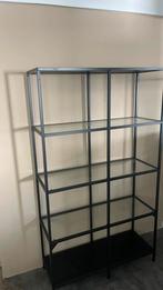 Glazen Vitrinekast met Metalen Frame, Huis en Inrichting, Kasten | Vitrinekasten, Met plank(en), 150 tot 200 cm, 25 tot 50 cm