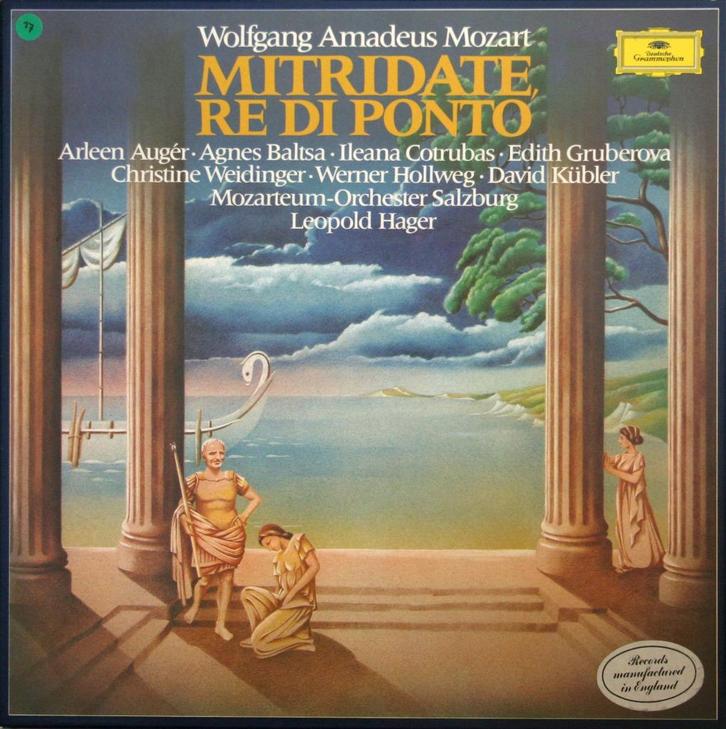 Mozart - Mitridate, re di Ponto - Hager (1977, 4 lp's), Cd's en Dvd's, Vinyl | Klassiek, Zo goed als nieuw, Classicisme, Opera of Operette