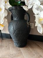 Zwarte hoge aarde bloempot 61 cm  bloem plant vaas, Ophalen of Verzenden, Zo goed als nieuw, Zwart