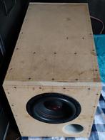 DIY subwoofer met DD506D2 speelt tot 20/25Hz, Subwoofer, Zo goed als nieuw, 120 watt of meer, Ophalen
