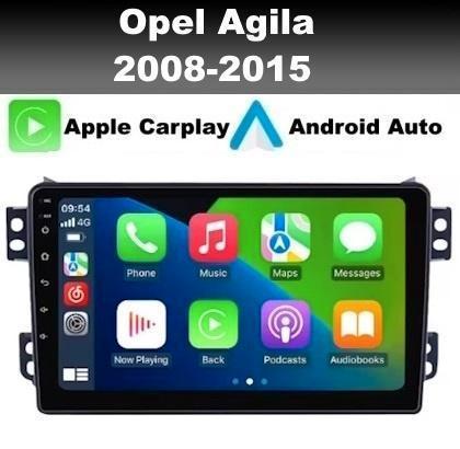 Opel Agila 2008-2015 navigatie android 14 apple carplay dab+, Auto diversen, Autoradio's, Nieuw, Ophalen of Verzenden