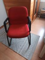 Mooie degelijke stoel met rode bekleding., Huis en Inrichting, Ophalen of Verzenden, Zo goed als nieuw, Eén, Rood