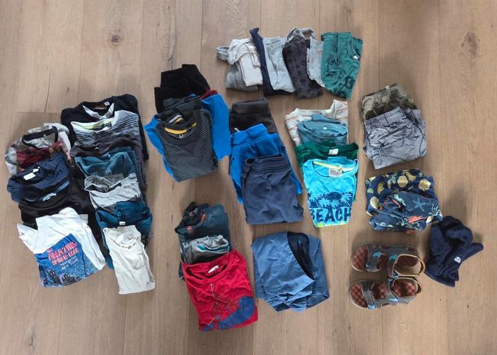 Jongenskleding 104-116 42 stuks, Kinderen en Baby's, Kinderkleding | Kinder-kledingpakketten, Zo goed als nieuw, Maat 110, Ophalen of Verzenden
