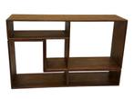 Vintage wandkast boekenkast 2 delig uniek eikenhout jaren 50, Vintage, 25 tot 50 cm, Vintage, Ophalen