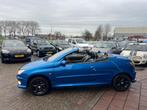 Peugeot 206 CC 2.0-16V - Leer - Nieuwe Apk -, Auto's, Peugeot, Gebruikt, Zwart, 4 cilinders, Cabriolet