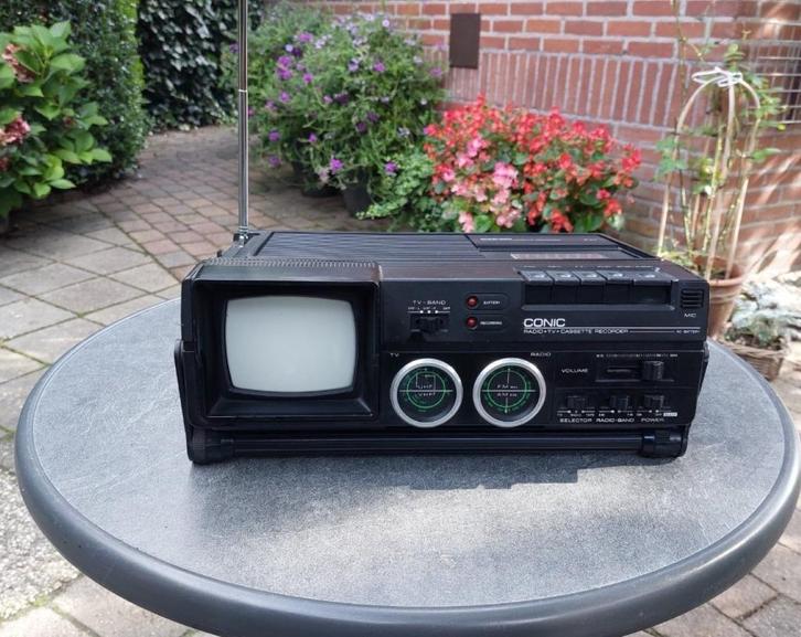 Conic Radio-Cassette en TV combinatie, Audio, Tv en Foto, Radio's, Gebruikt, Overige typen, Verzenden