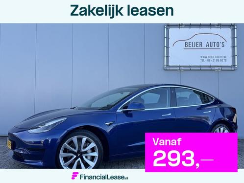 Tesla Model 3 Standard RWD Plus 60 kWh Autopilot/Panoramadak, Auto's, Tesla, Bedrijf, Lease, Financial lease, Model 3, ABS, Adaptive Cruise Control