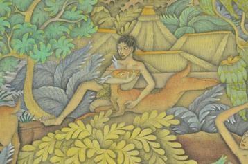 Schilderij Ketut Tungeh 'Bali Life' beschikbaar voor biedingen