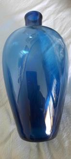 blauwe glazen vaas - leerdam glas - floris meijdam?, Antiek en Kunst, Ophalen of Verzenden
