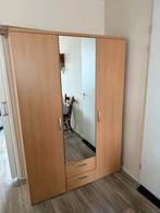 Ruime kledingkast met spiegeldeur, Huis en Inrichting, Ophalen, Gebruikt, 100 tot 150 cm, 200 cm of meer