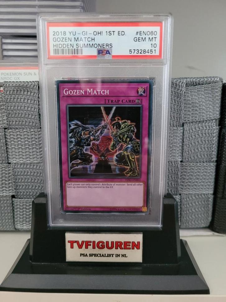 Gozen Match Hidden Summoners yugioh psa kaart grade 10, Hobby en Vrije tijd, Verzamelkaartspellen | Overige, Zo goed als nieuw