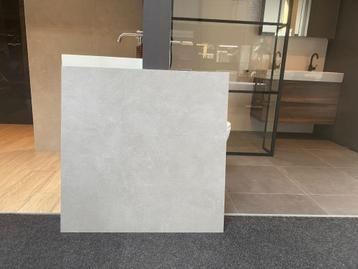 Restpartij tegels 90 x 90 cm Karman cenere grijs tegeloutlet beschikbaar voor biedingen