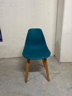 4 Blauwe kuipstoelen, Ophalen, Zo goed als nieuw, Blauw, Vier