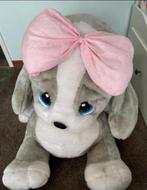 VINTAGE APPLAUSE HONEY DOG SAD SAM GREY WITH PINK BOW, Ophalen of Verzenden, Zo goed als nieuw, Hond
