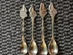 4x boten verzilverd, Antiek en Kunst, Antiek | Bestek, Ophalen of Verzenden