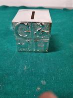 -	Spaarpot voor baby verzilverd vintage, Verzamelen, Retro, Ophalen of Verzenden