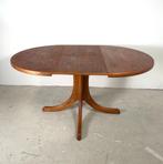 Lübke eettafel, rond en ovaal verlengbaar, 100 tot 150 cm, Vintage, Ophalen of Verzenden, Zo goed als nieuw