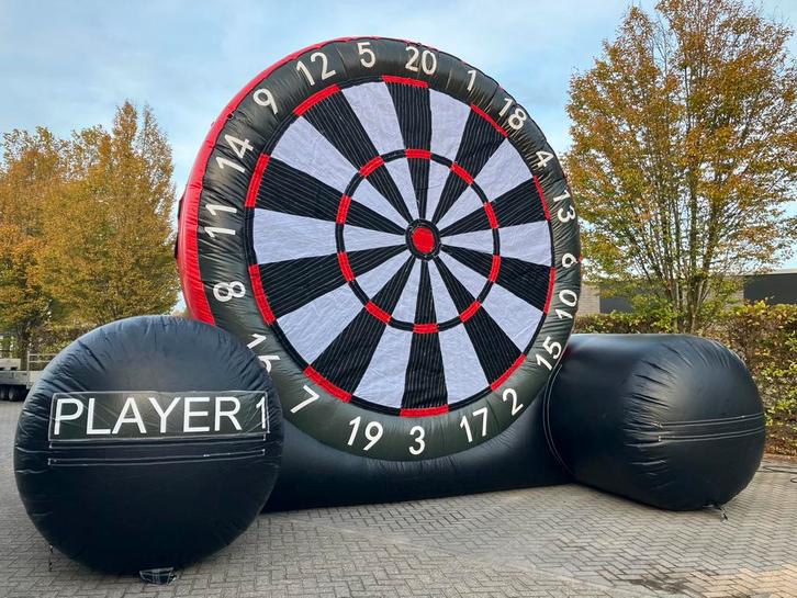 Voetbal darts springkussen te koop | DUBBELZIJDIG, Hobby en Vrije tijd, Feestartikelen | Verhuur, Zo goed als nieuw, Overige, Ophalen