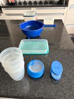 13.Tupperware, bakjes, bekers & vergiet, Ophalen of Verzenden, Gebruikt, Blauw, Bak of Kom