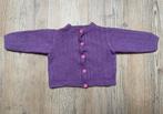 Vintage paars gebreid vestje, Ophalen of Verzenden, Gebruikt, Meisje, Truitje of Vestje