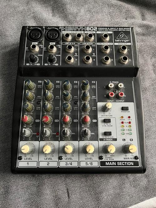 Behringer Xenyx 802, Muziek en Instrumenten, Mengpanelen, Zo goed als nieuw, Ophalen of Verzenden