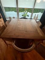 Hoge  bar tafel van massief teak hout, Huis en Inrichting, Tafels | Eettafels, Ophalen, 100 tot 150 cm, 200 cm of meer, Vijf personen of meer