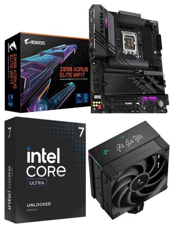 Z890 Aorus Elite + Core Ultra 7 265K + AK400 Digital Pro beschikbaar voor biedingen