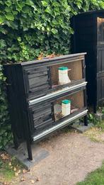 Konijnen flat, konijnen hok, dubbel, 2 laags!, Dieren en Toebehoren, Knaagdieren en Konijnen | Hokken en Kooien, Ophalen, 110 cm of meer